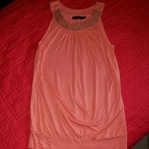 Limited Peach Embellished Tank
